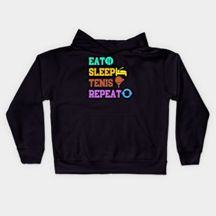 Table Tennis Eat sleep tennis repeat Kids Hoodie